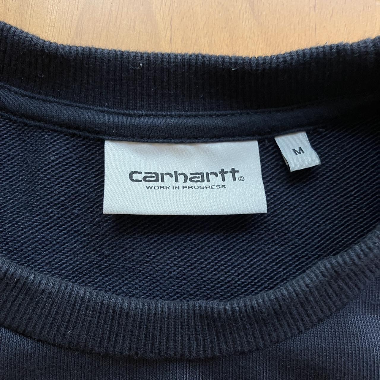 Carhartt WIP Men's Navy Jumper | Depop