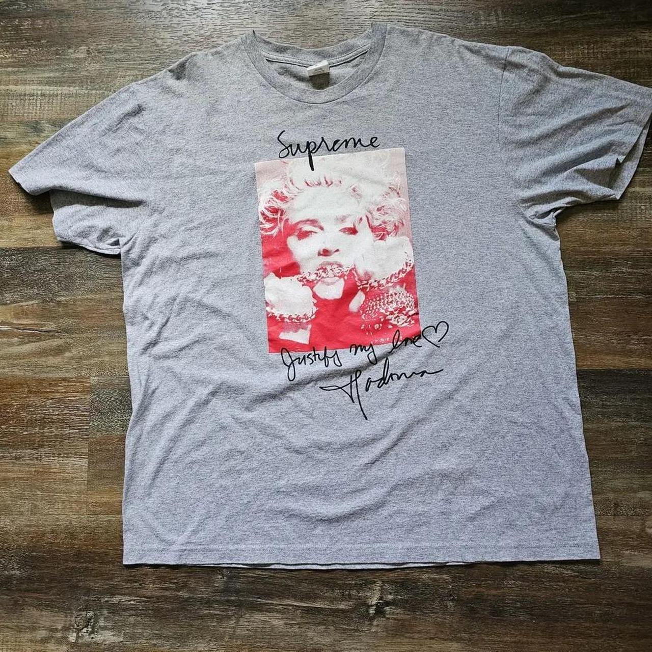 Supreme Madonna Tee Grey XL mint condition no... - Depop