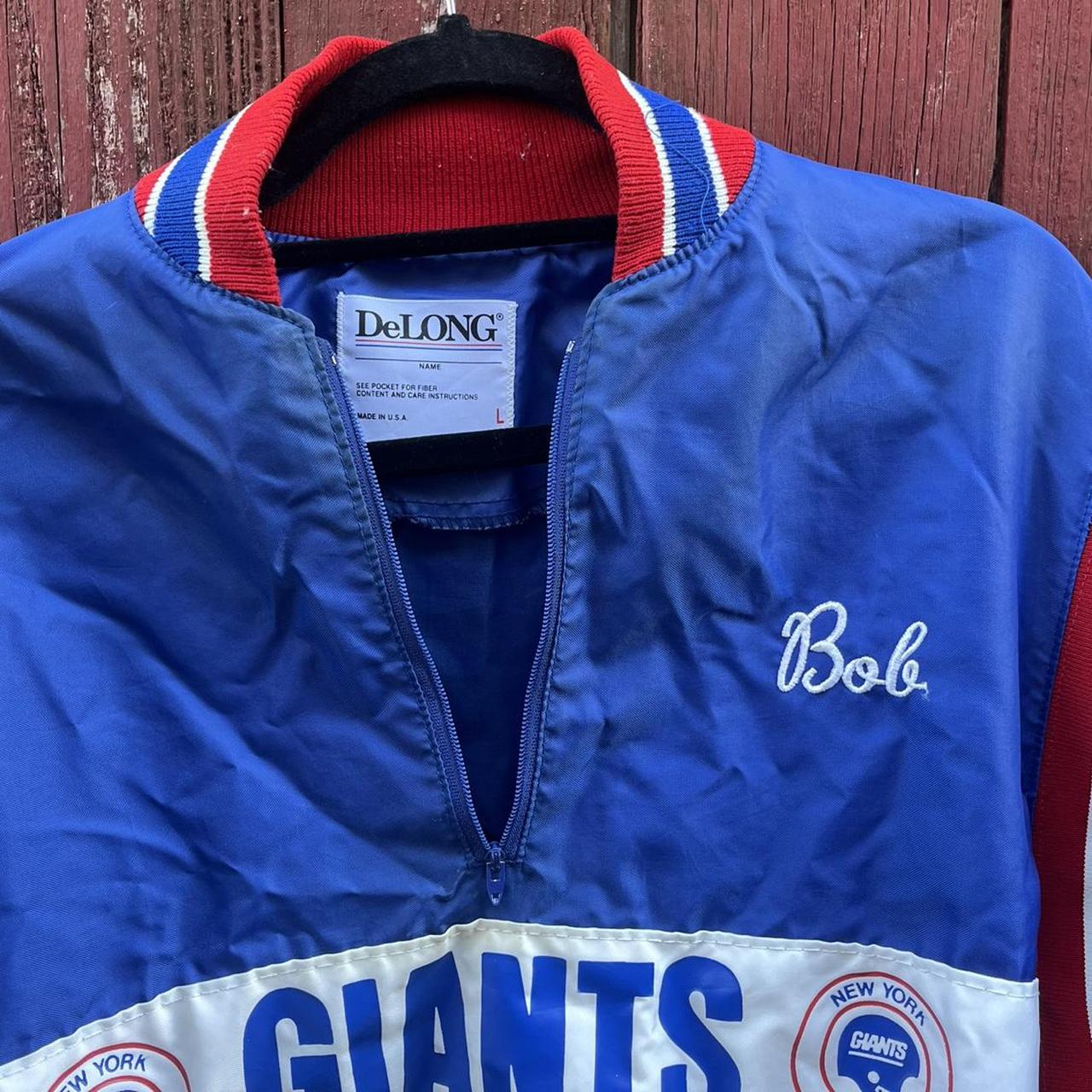 NY Giants vintage jacket Size L #nygiants #vintage - Depop