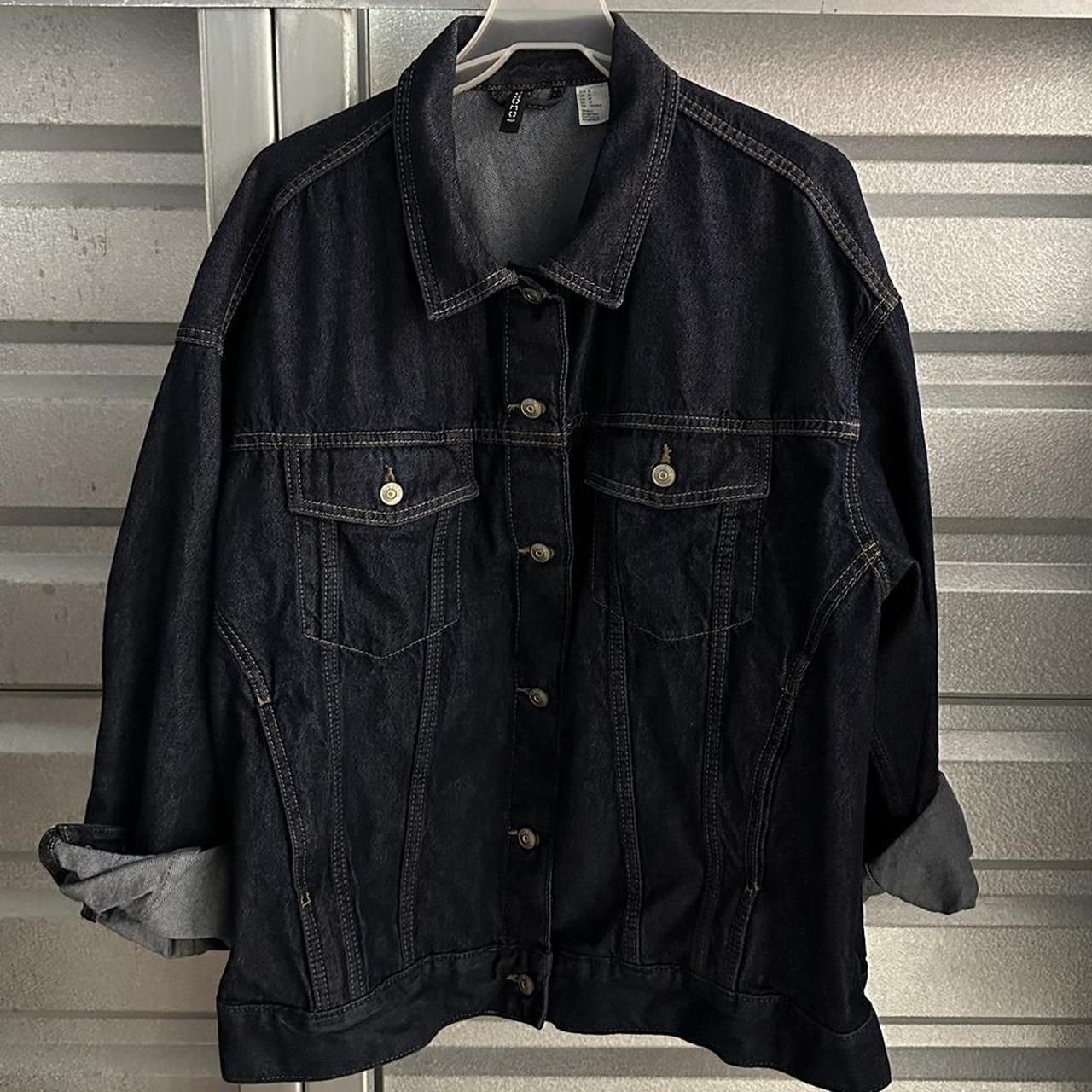 h&m oversized denim jacket Depop