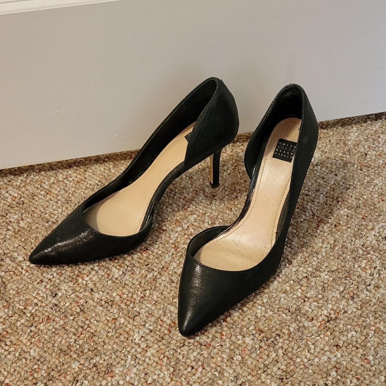 black white house black market heels. worn once. $70... - Depop
