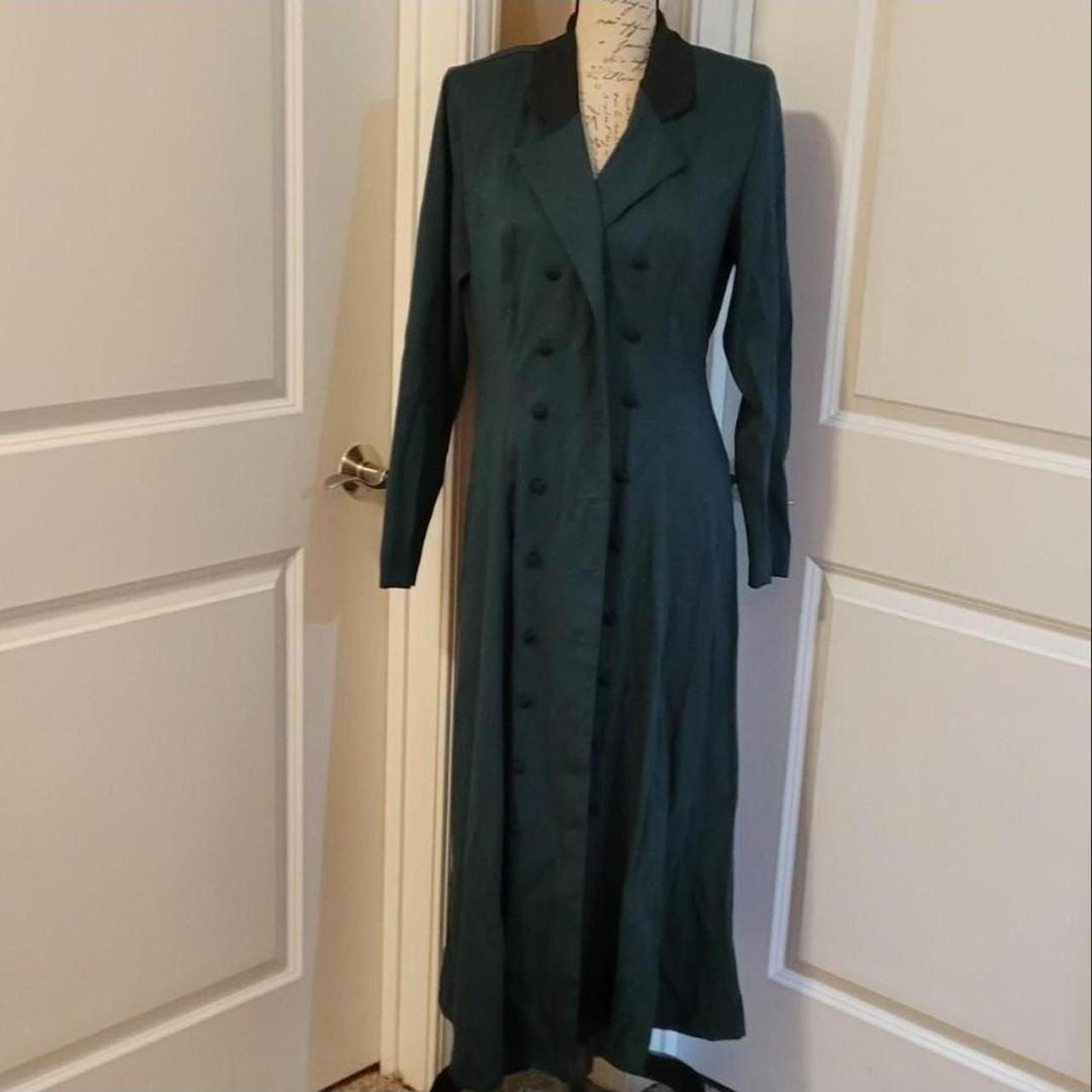 hunter green trench coat