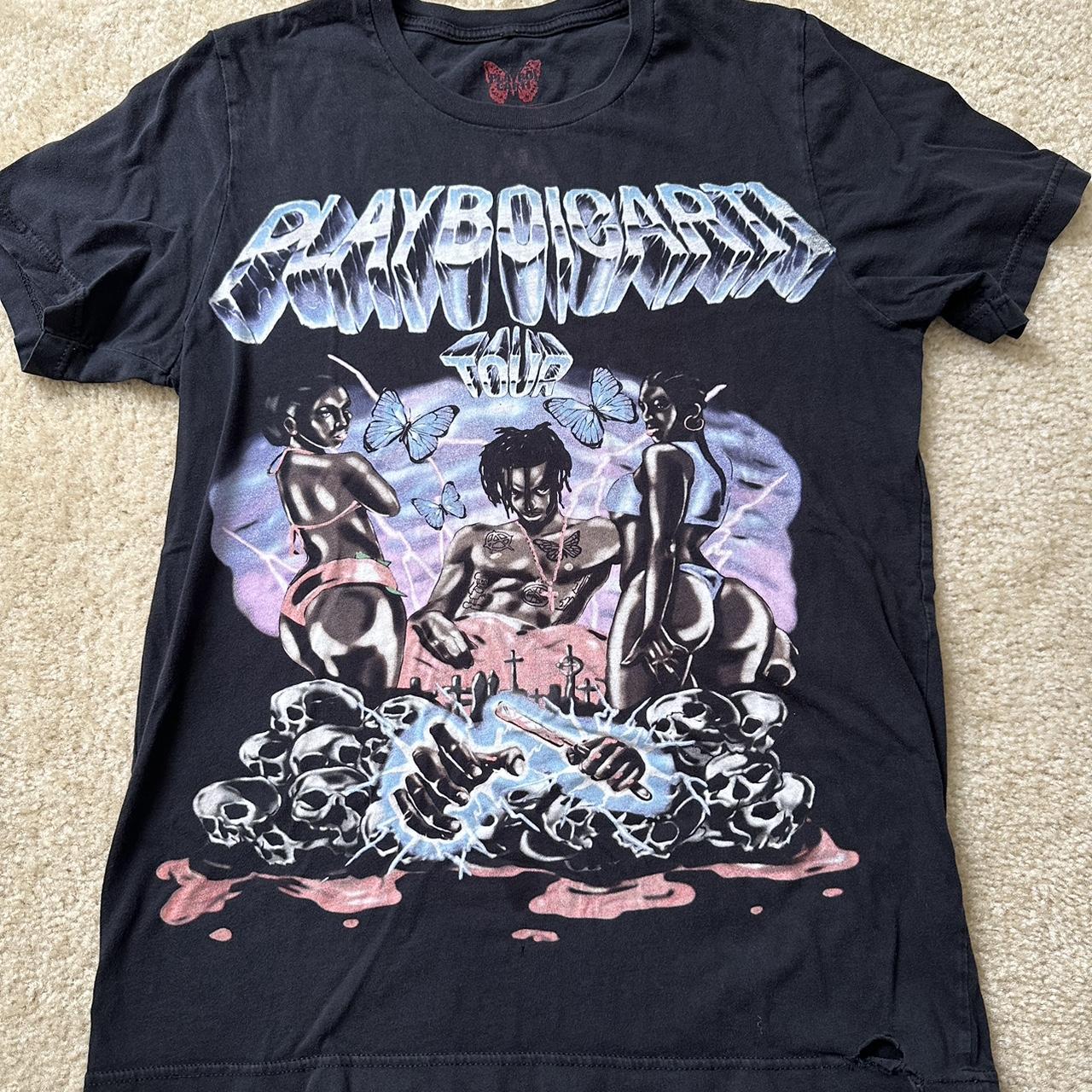 Playboy carti tour tee - Size Medium - One home in... - Depop