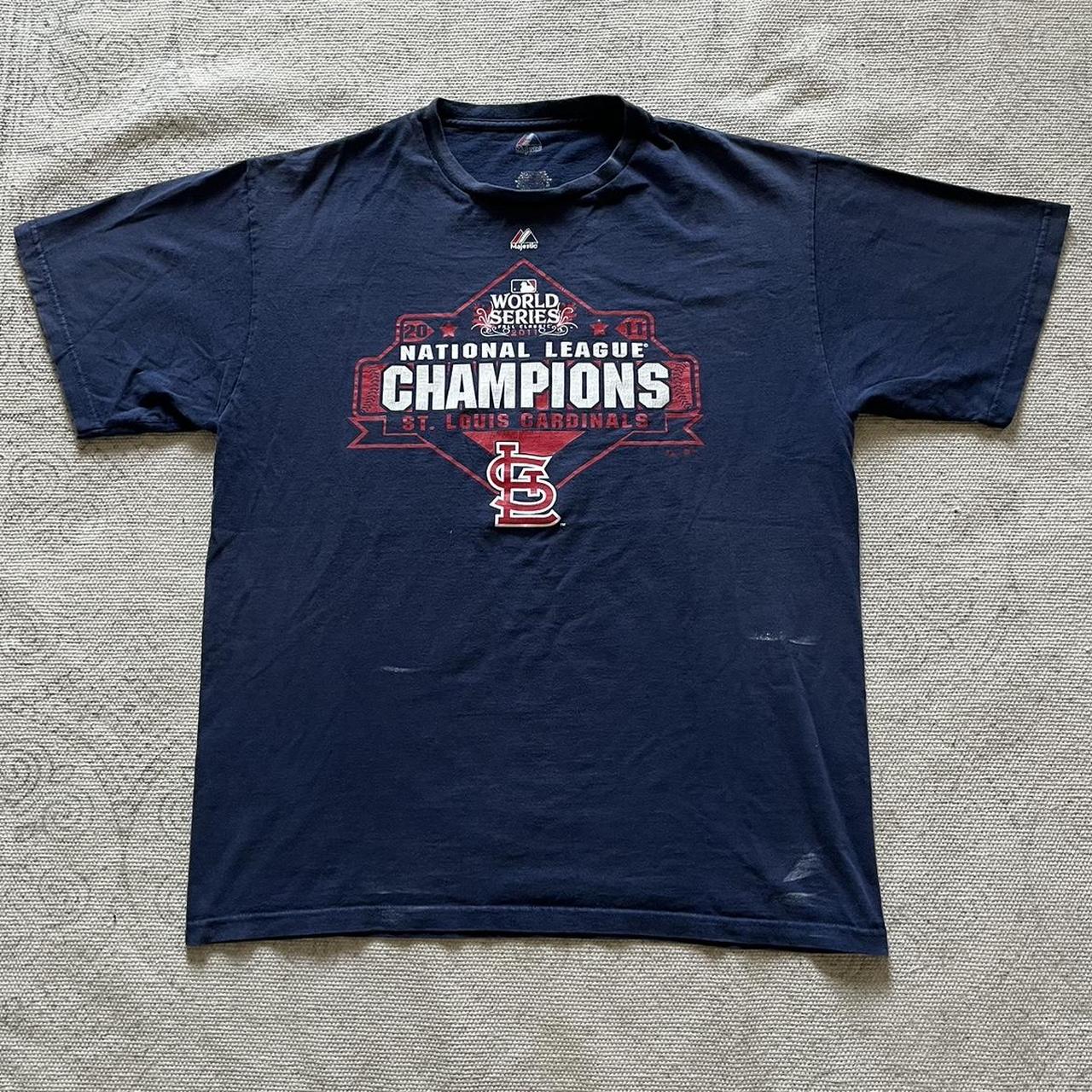 ST.LOUIS CARDINALS 2011 WORLD SERIES CHAMPIONS TEE - Depop