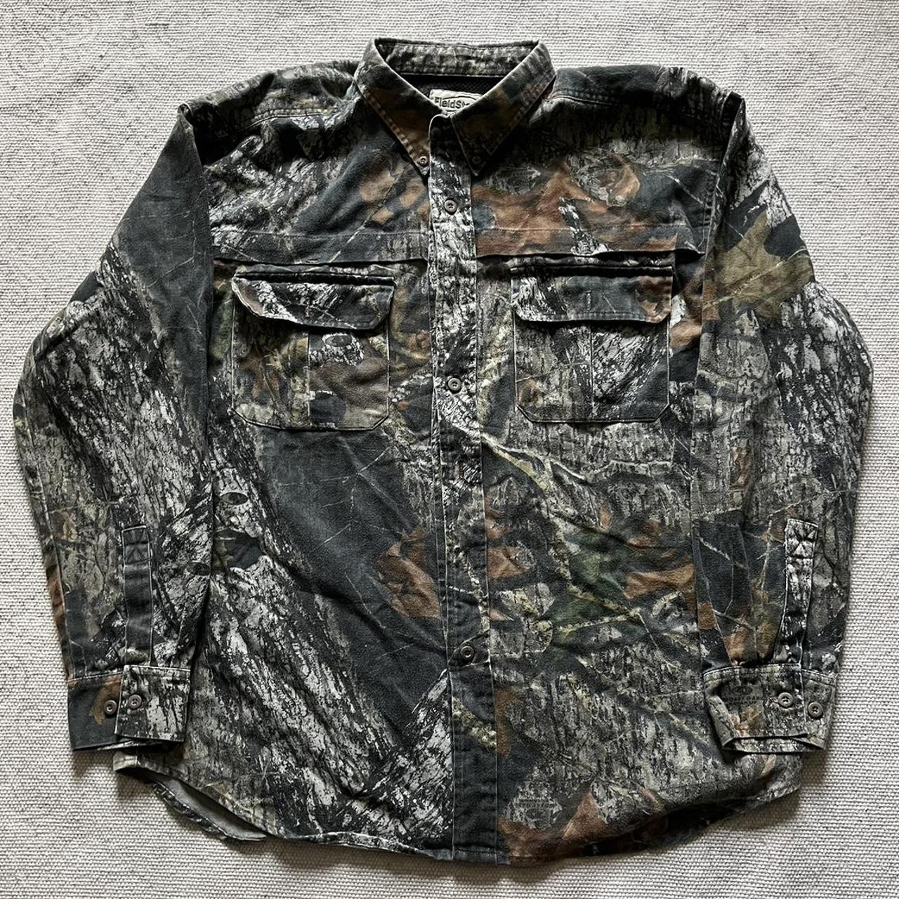 Vintage RealTree Camo Button Up Shirt Pit to pit:... - Depop