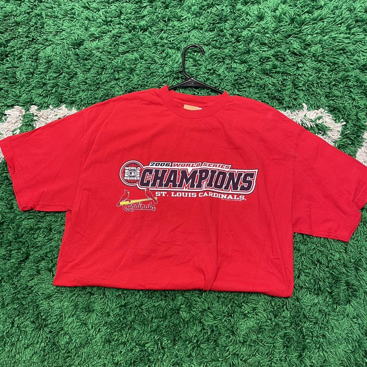 Cardinals 2006 World Series Short Sleeve T Shirt Red Mens Size XL