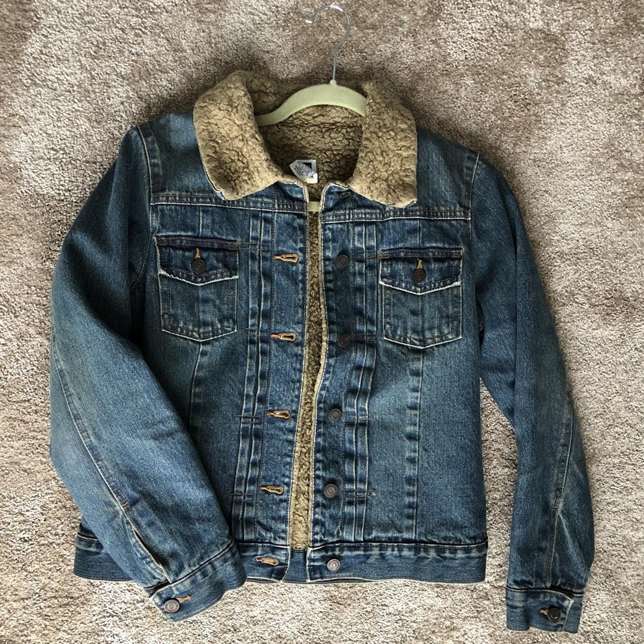 Vintage Faux Fur-Lined Denim Jacket