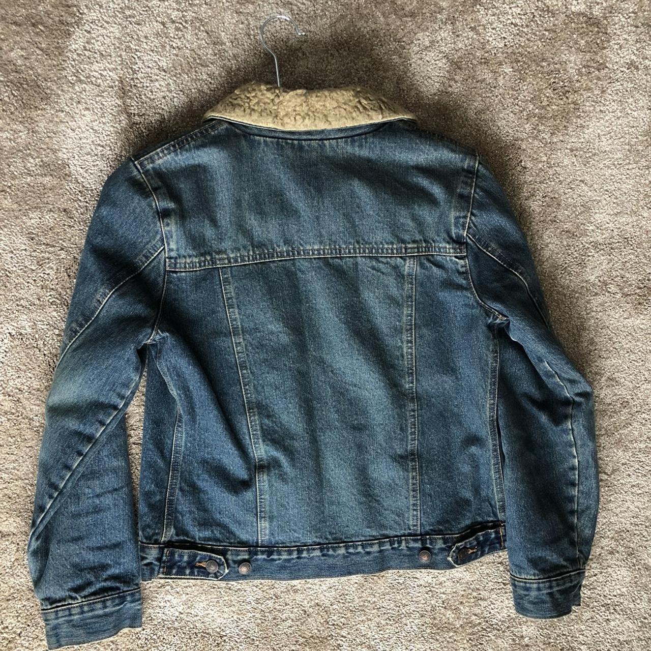 Vintage Faux Fur-Lined Denim Jacket