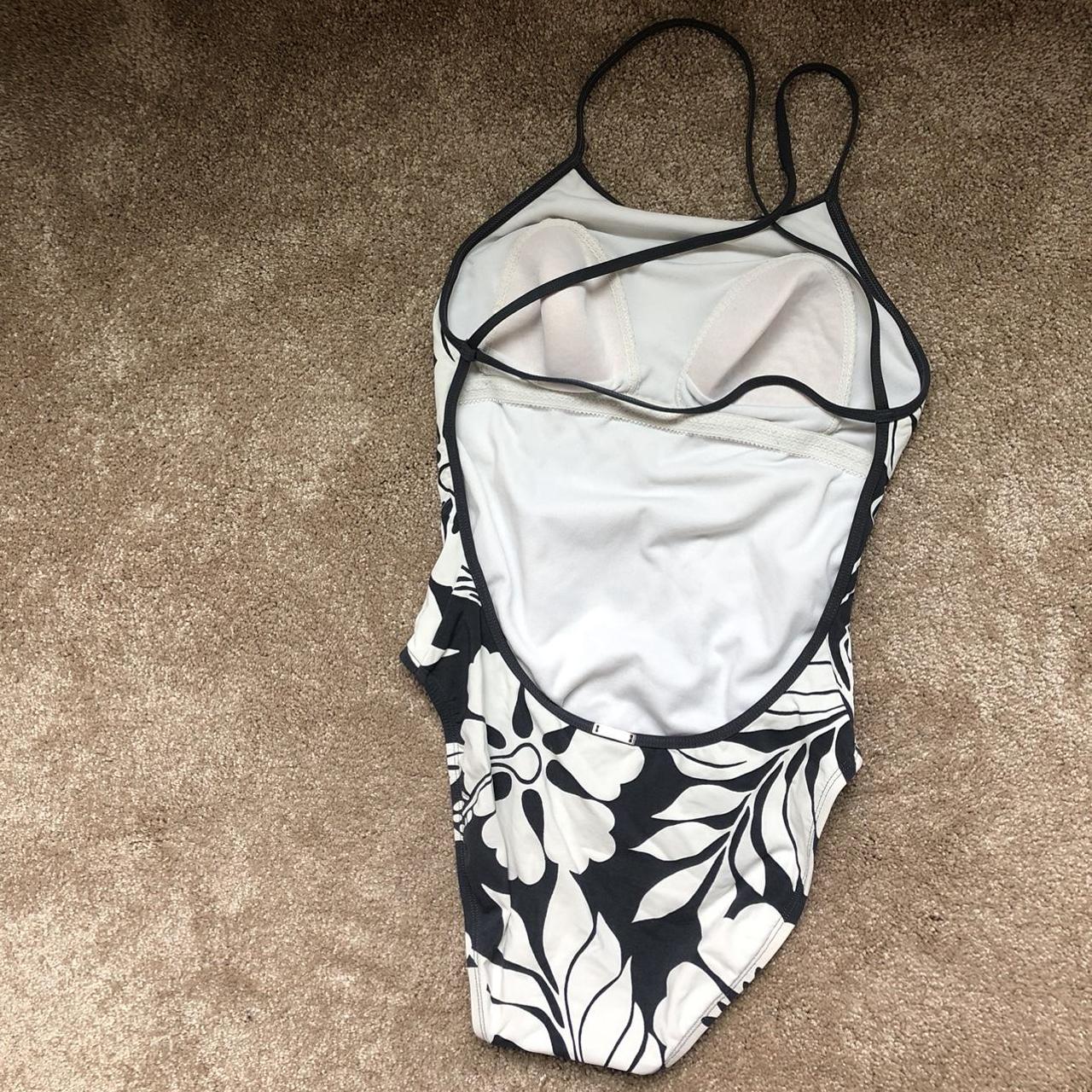 Speedo Womens Black And White Swimsuit One Piece Depop 8812