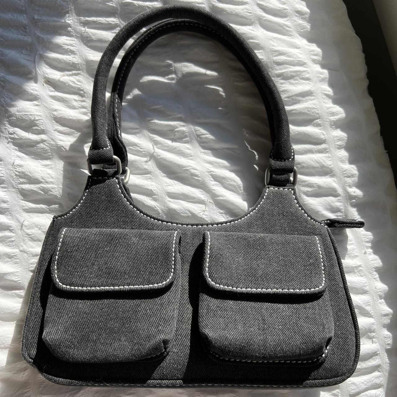 Black denim Brandy Melville purse Cutest pockets on... Depop