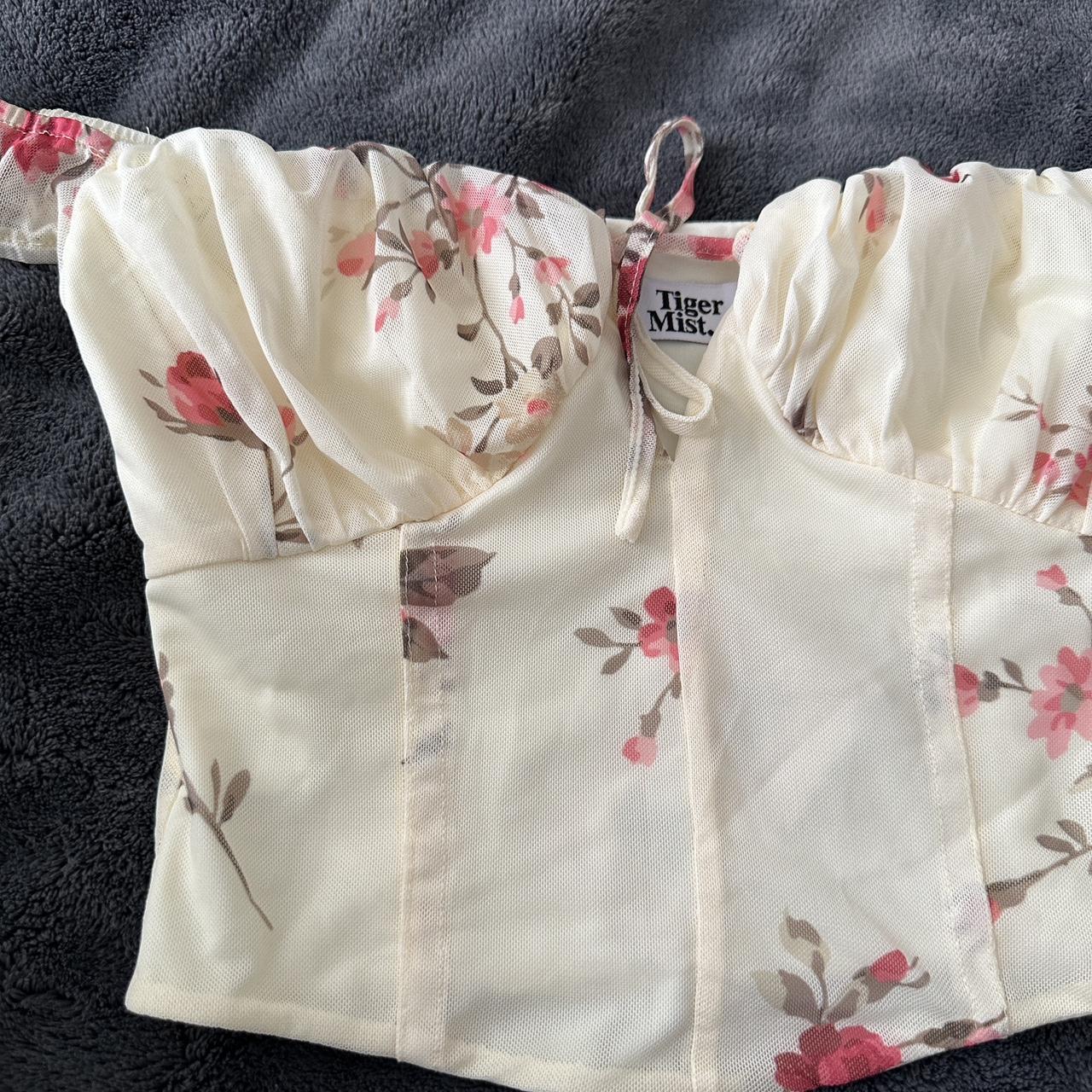 Tiger Mist Freya Pop Floral Bustier Top Depop 0742