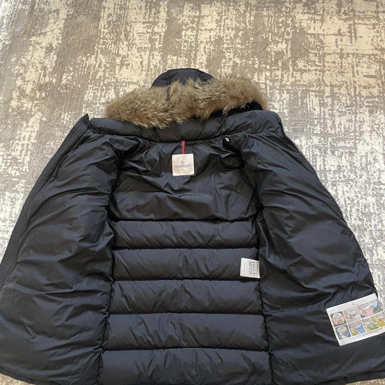 Mens Moncler Cluny Long Down Jacket Black Size Depop