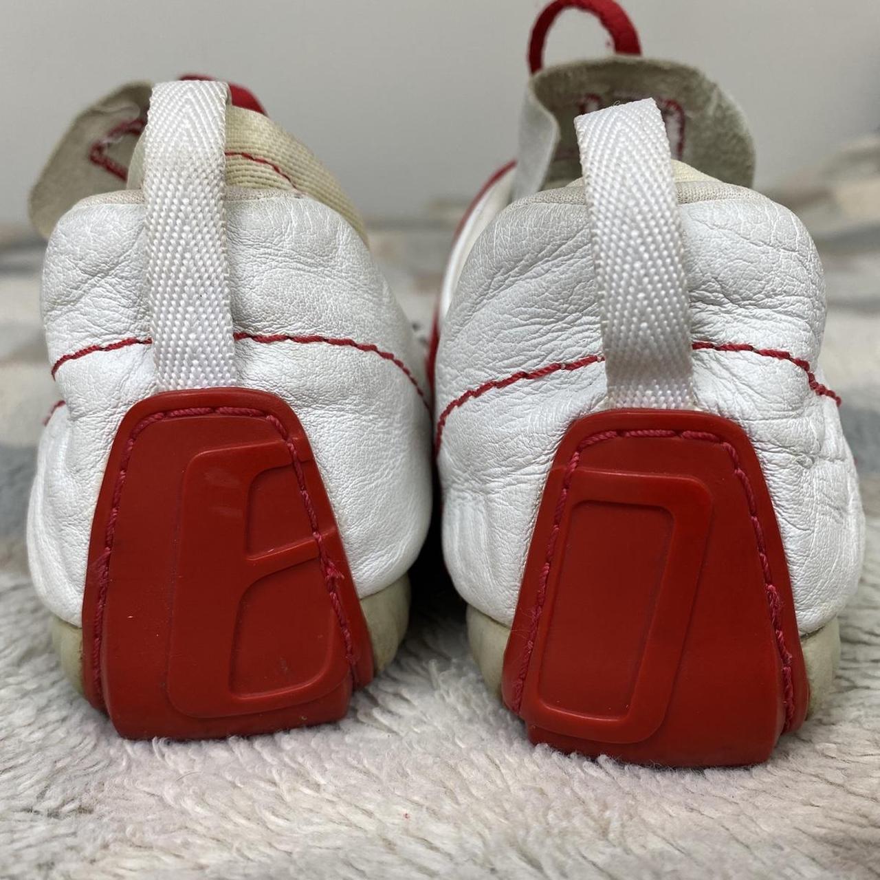 Miss Sixty Women's White and Red Trainers | Depop