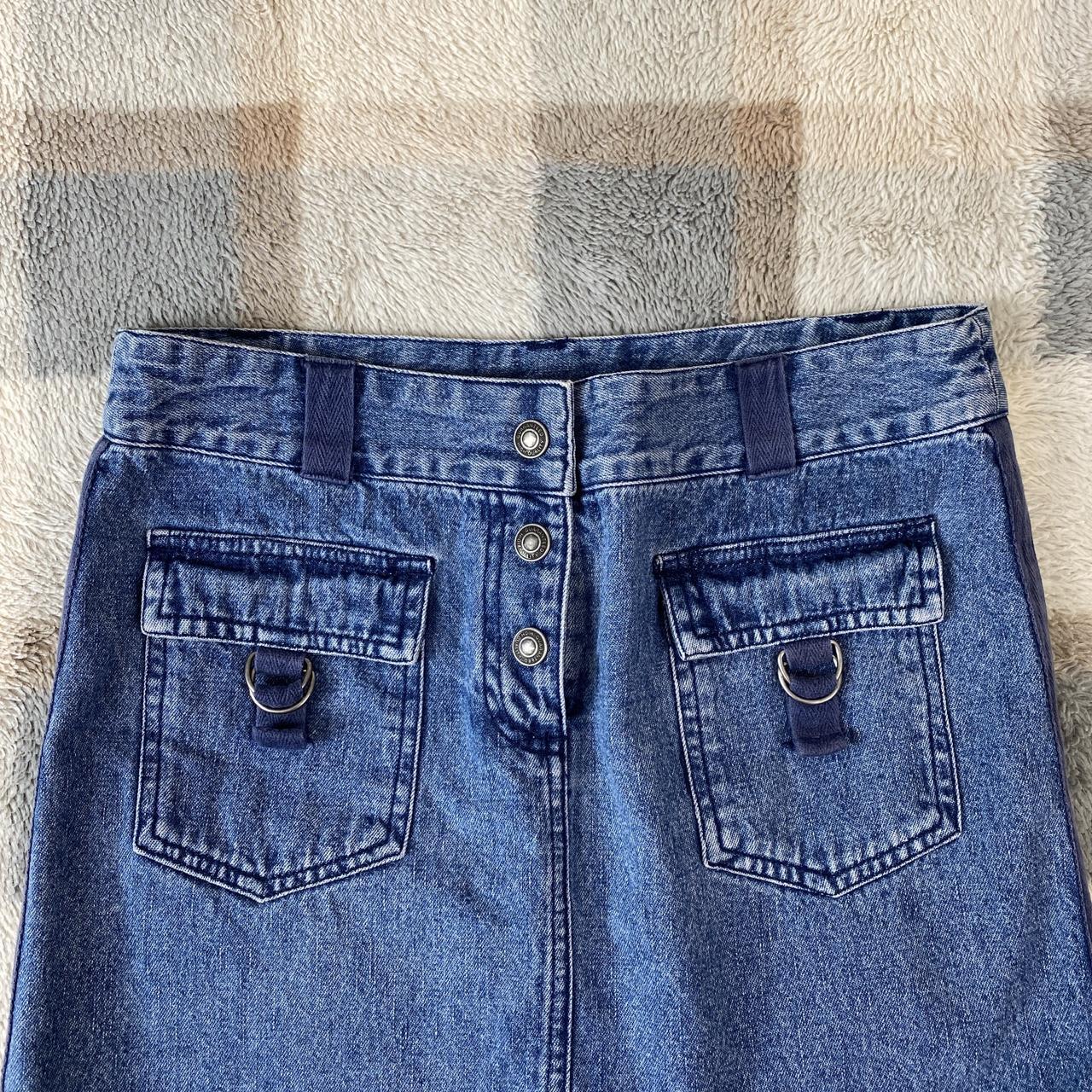 Denim Bay Women's Blue Skirt | Depop