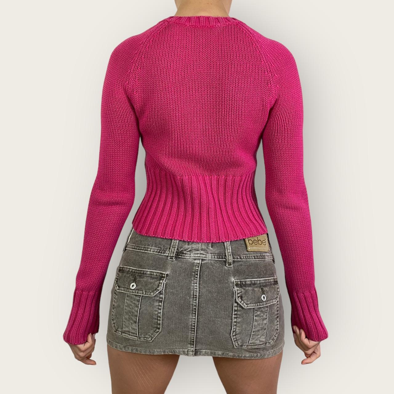 DKNY Women's Pink Jumper Depop