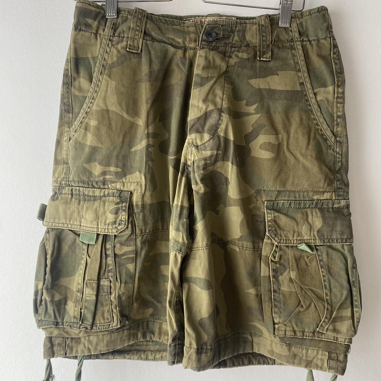 Cargo shorts Abercrombie and fitch Size-... - Depop