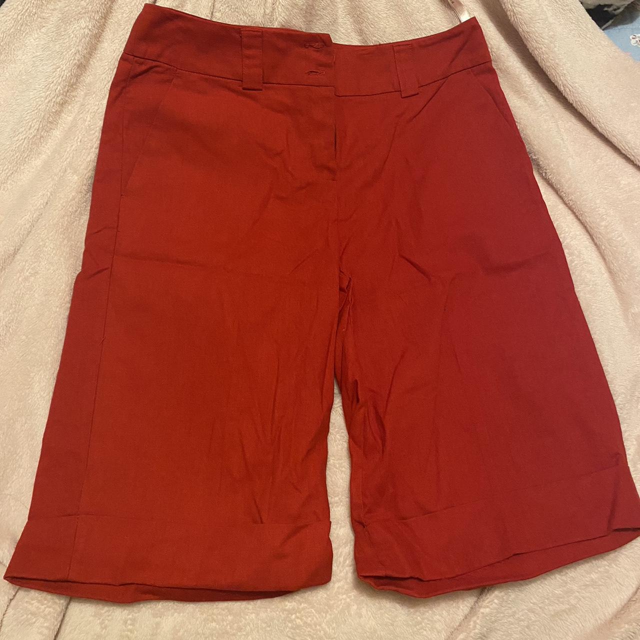 BHS Women's Red Shorts | Depop