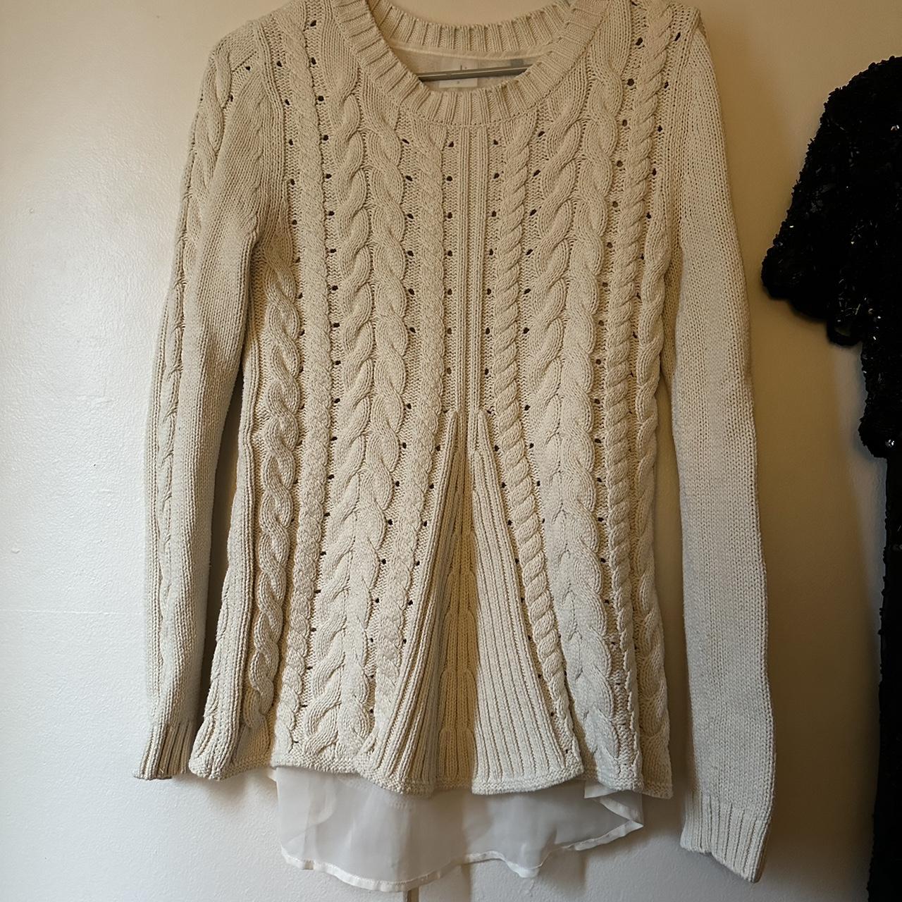 Cabi lace clearance up sweater