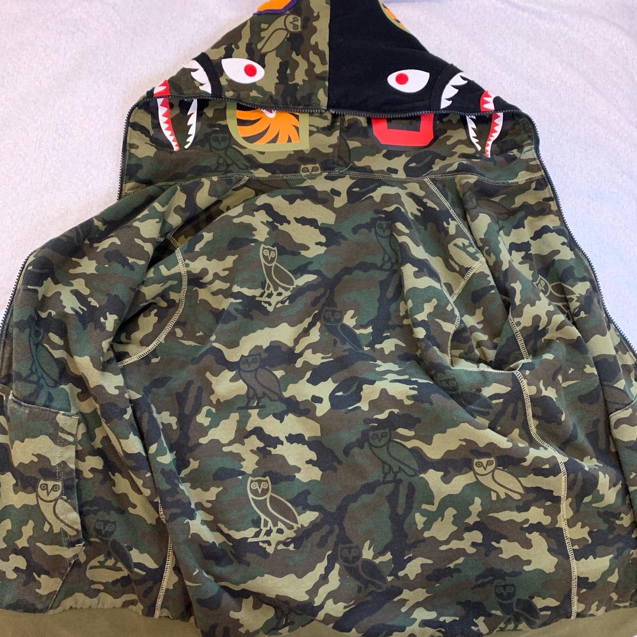 OVO x Bape Zip Up Hoodie **Price is Firm** size... - Depop