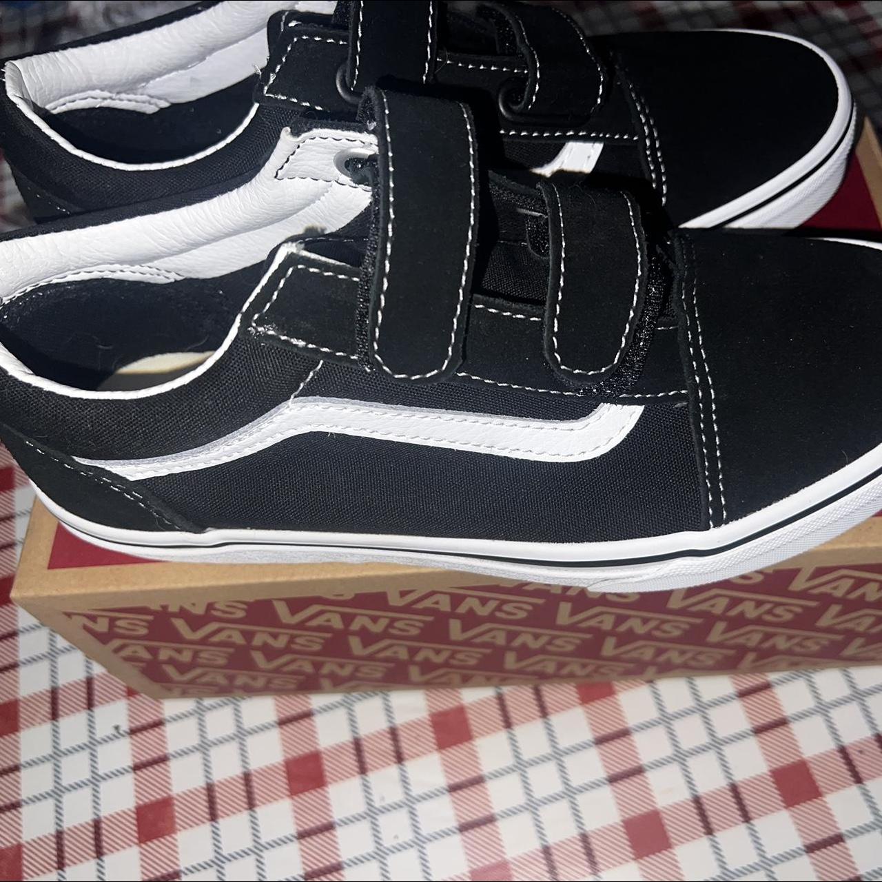 Velcro vans Size 5 juniors Size 5 mens Size 6.5... - Depop