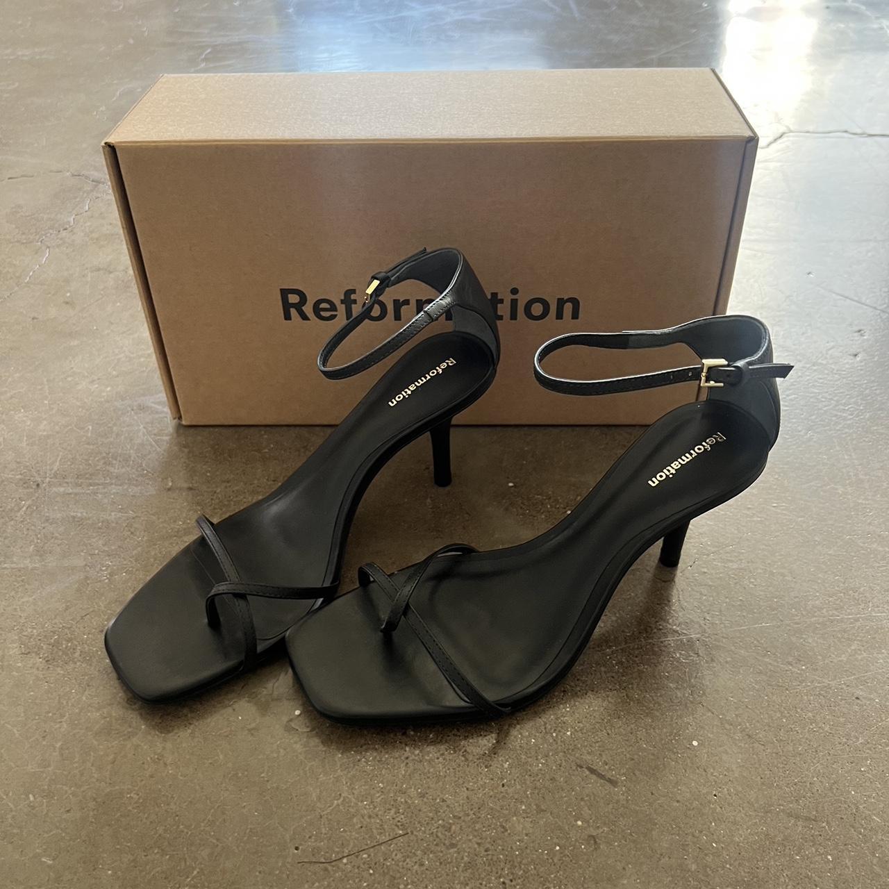 NEVER WORN reformation heels/sandals Size 6.5 Depop