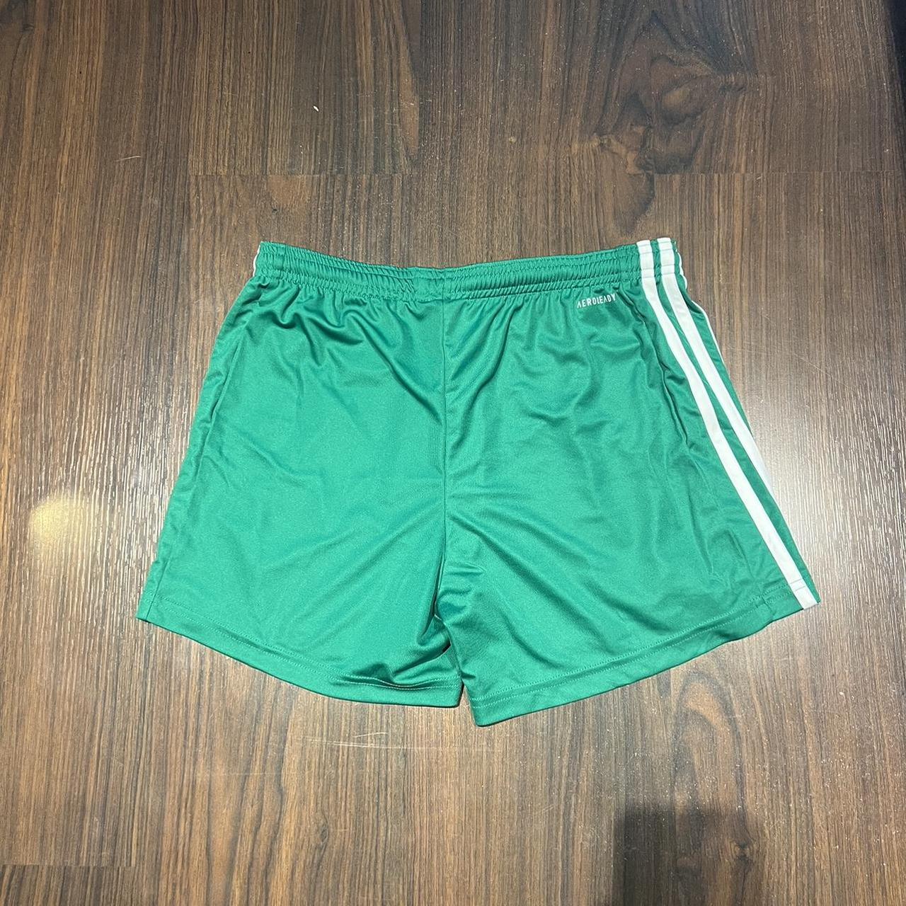 NWT Vintage adidas green shorts Size small No flaws - Depop