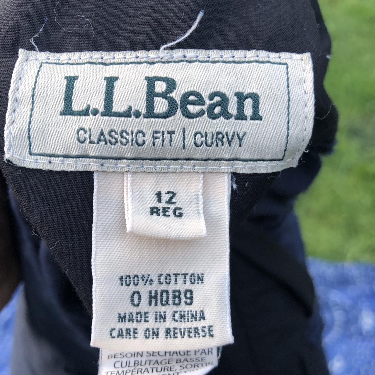 LL bean flat front chinos with elastic waist band. - Depop