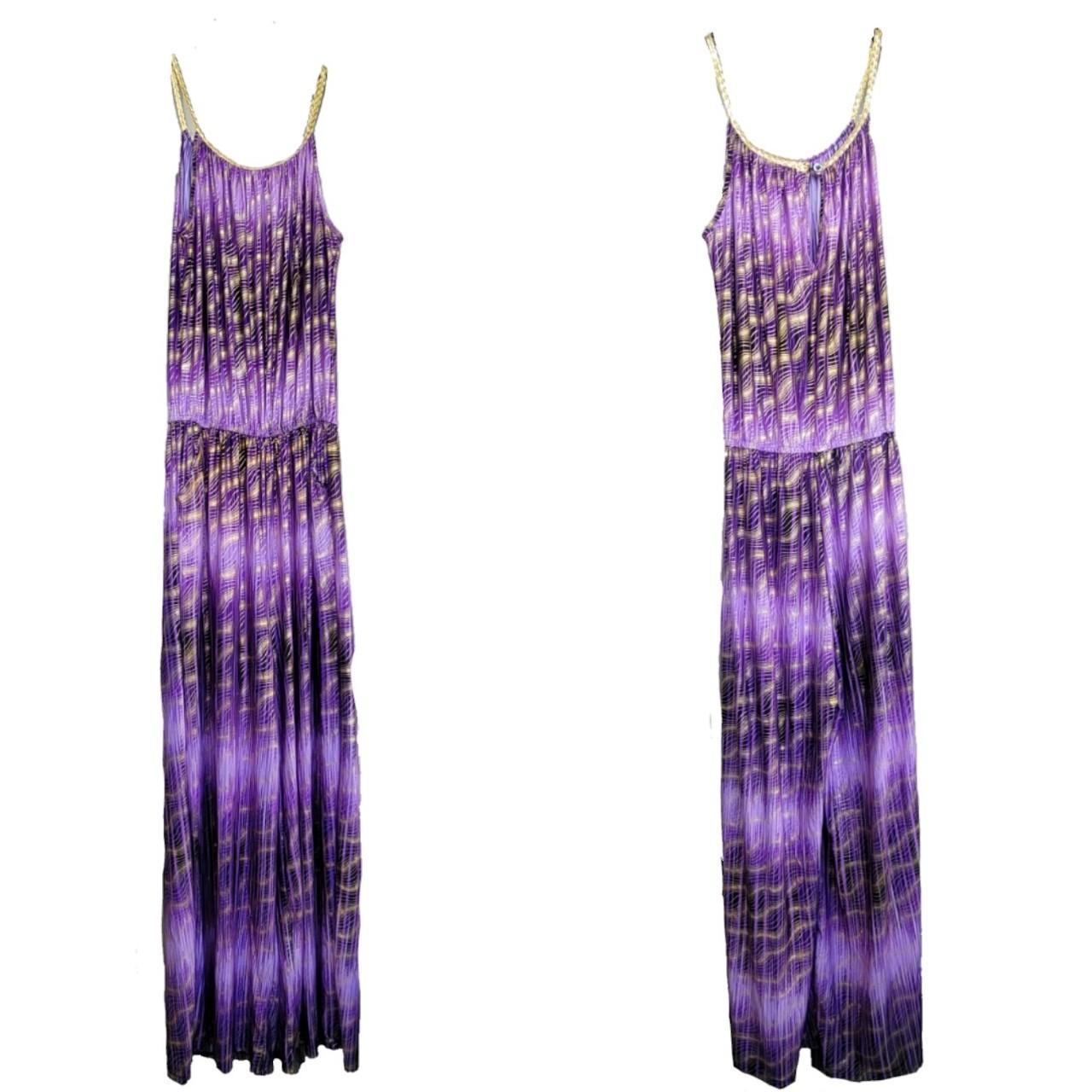 Purple and cheap gold jumpsuit