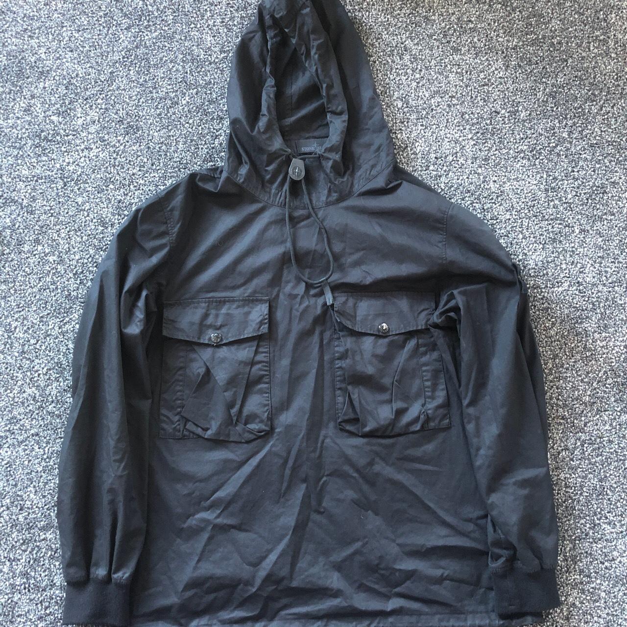 Stone island black Smock xl - Depop