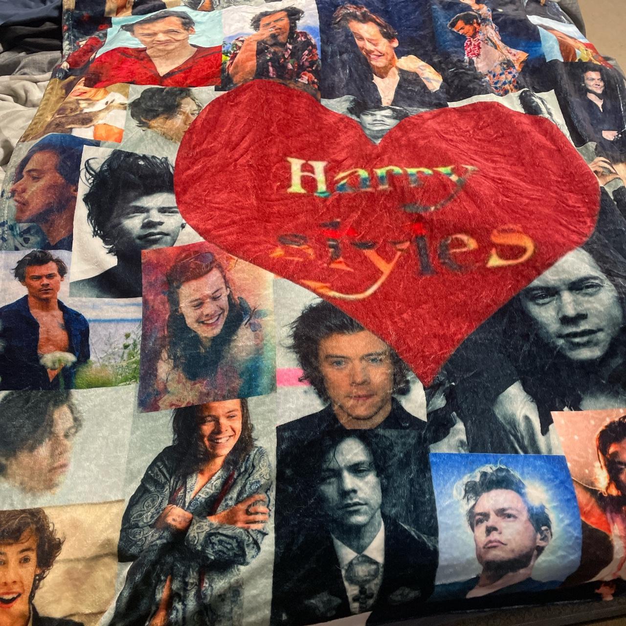 Harry styles collage discount blanket