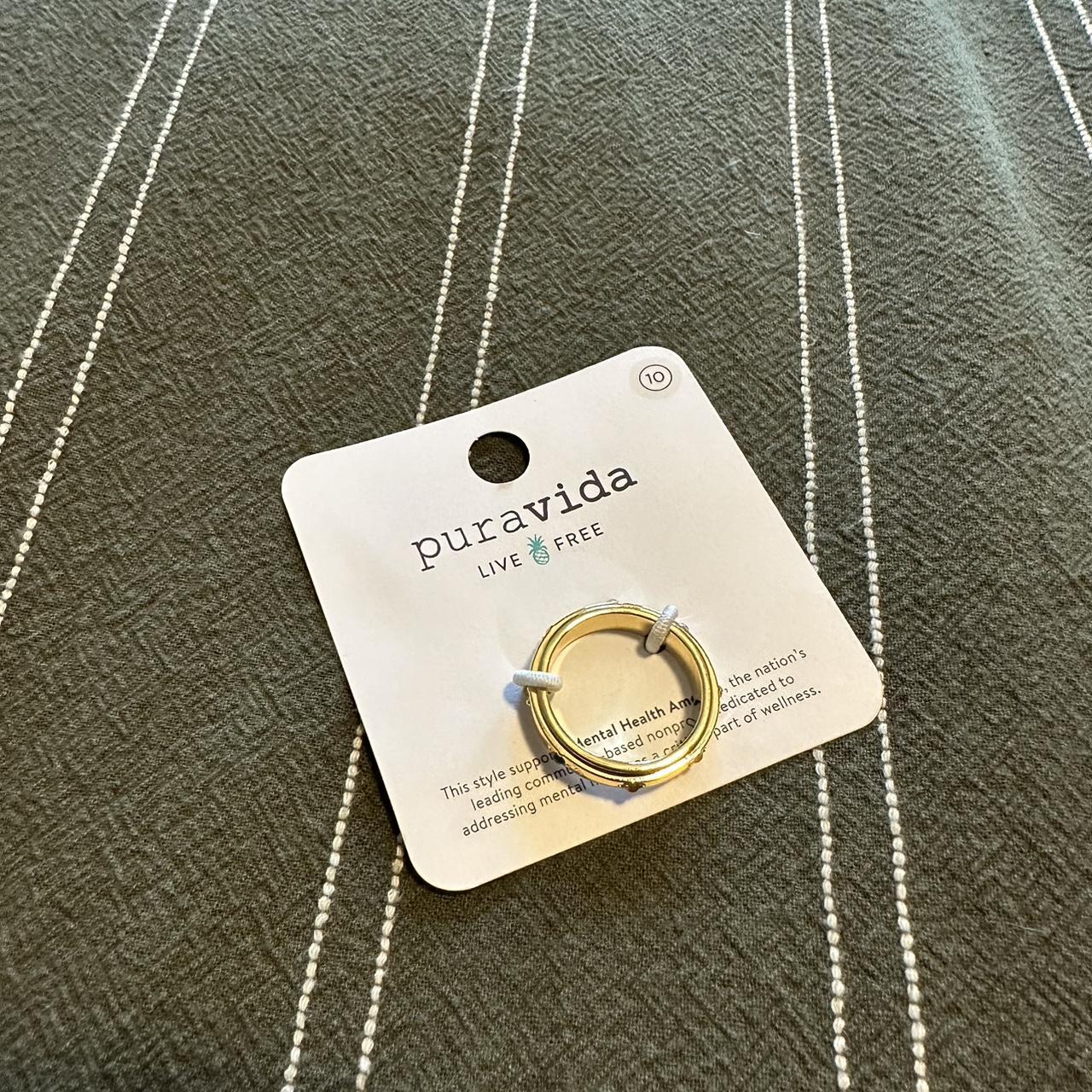 Pura Vida gold fidget ring. Brand new, never worn!... Depop