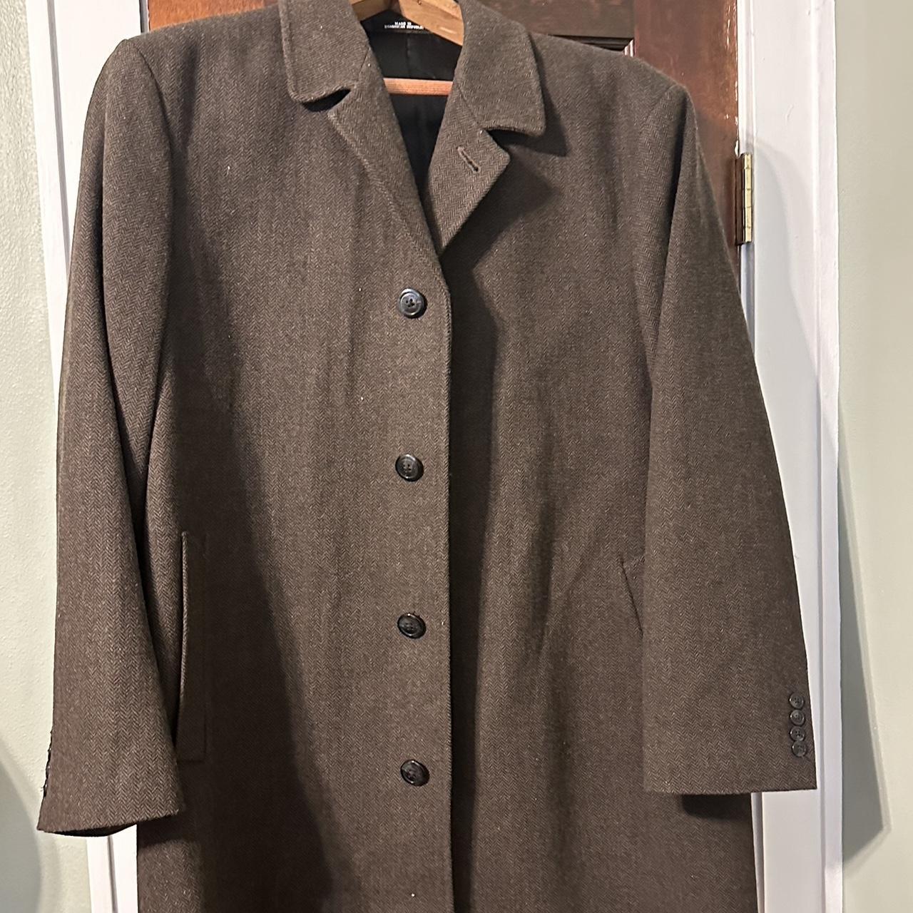 Men's London Fog brown dress coat. Size XXL. Only... - Depop