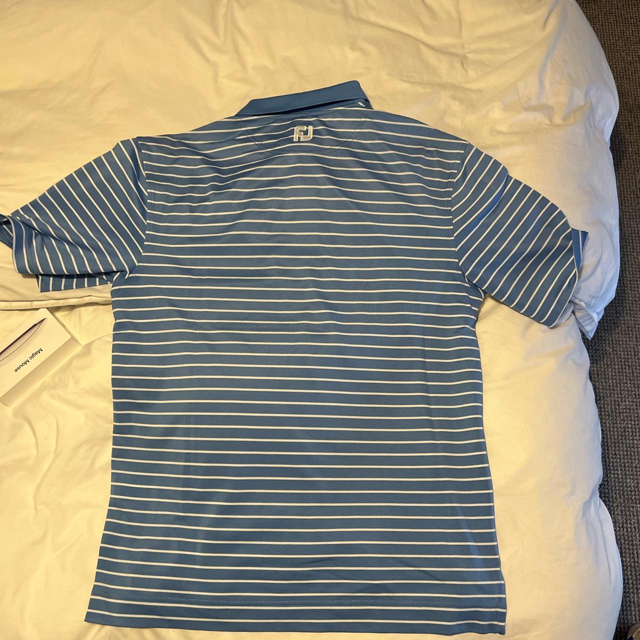 Men's Blue and White Polo-shirts | Depop