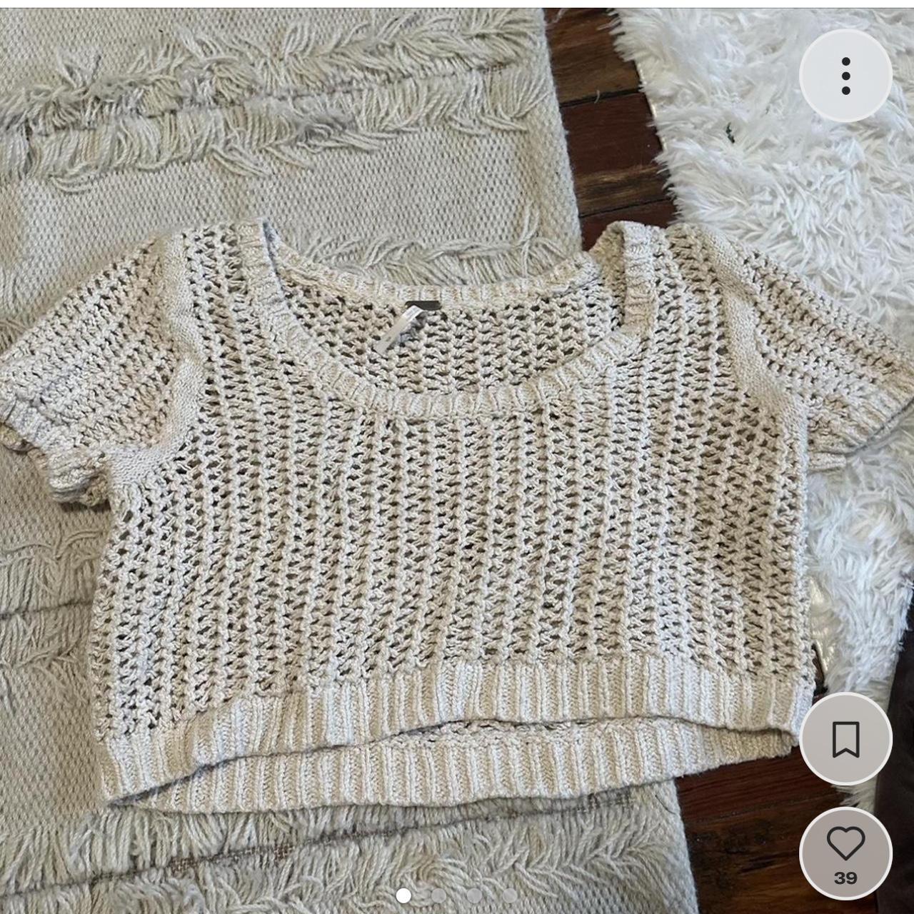 free people crochet crop top