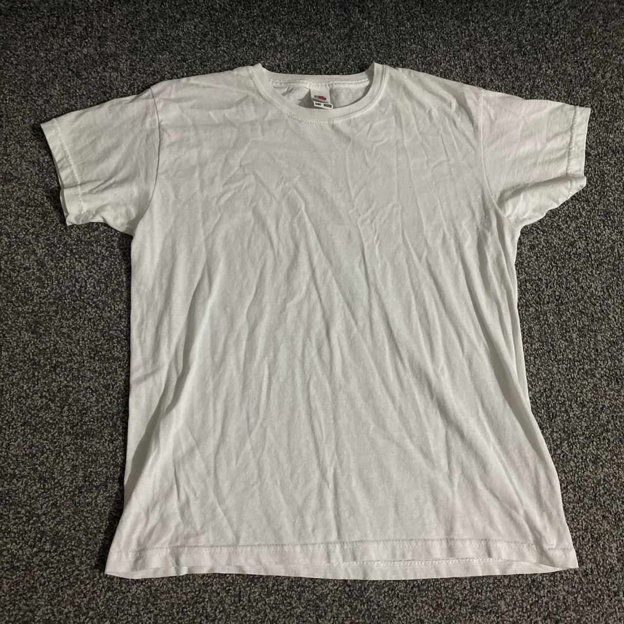 fruit of the loom white tee