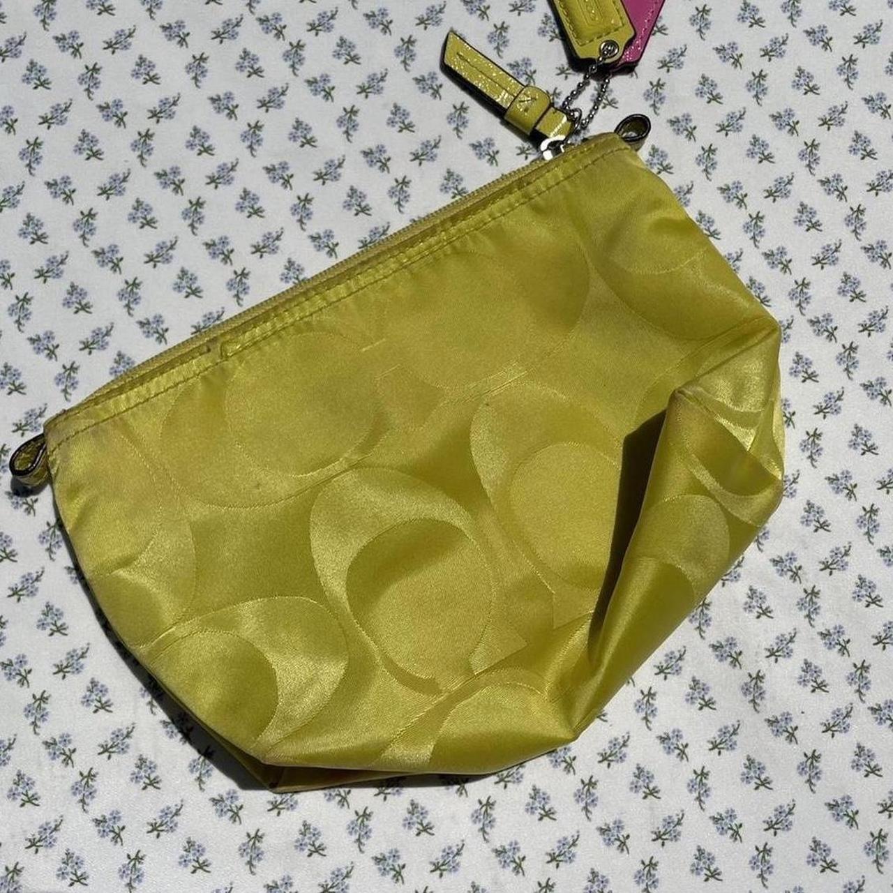 Neon yellow coach discount purse