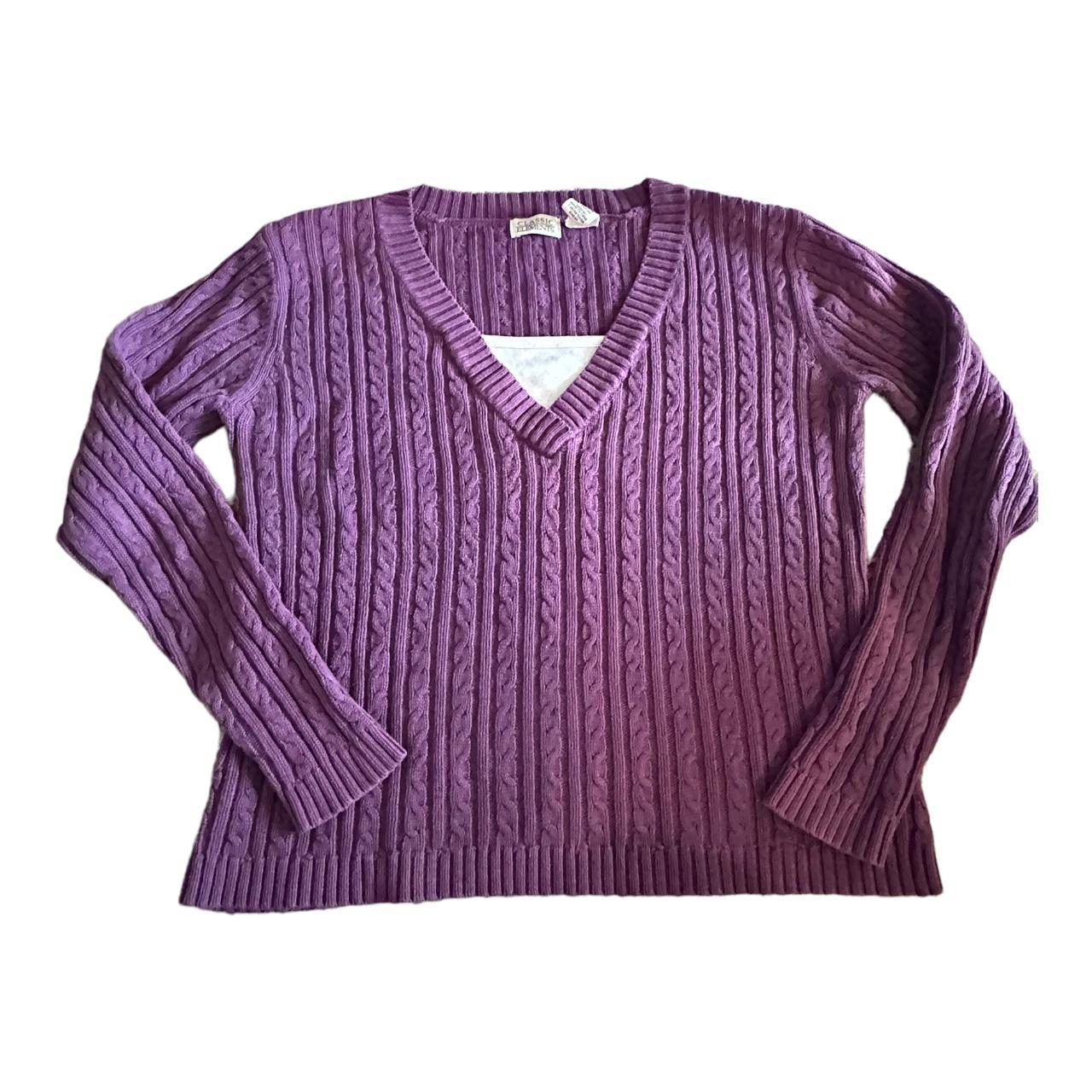 American Vintage Women's Purple Jumper | Depop