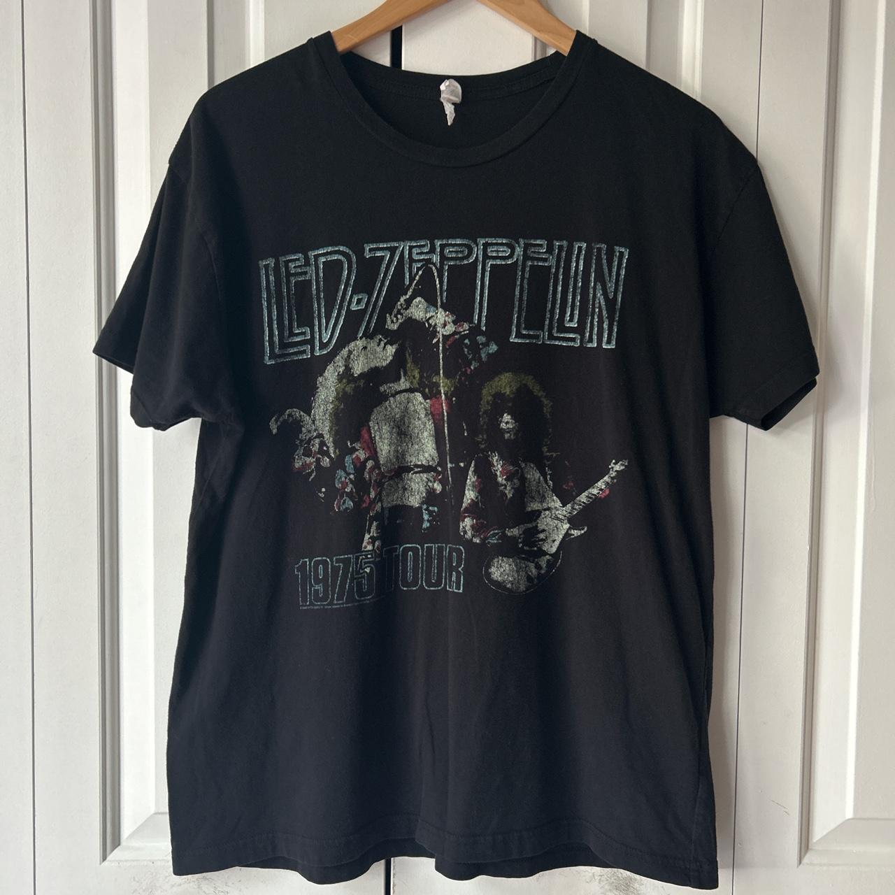 Led zeppelin 1975 tour shirt on sale