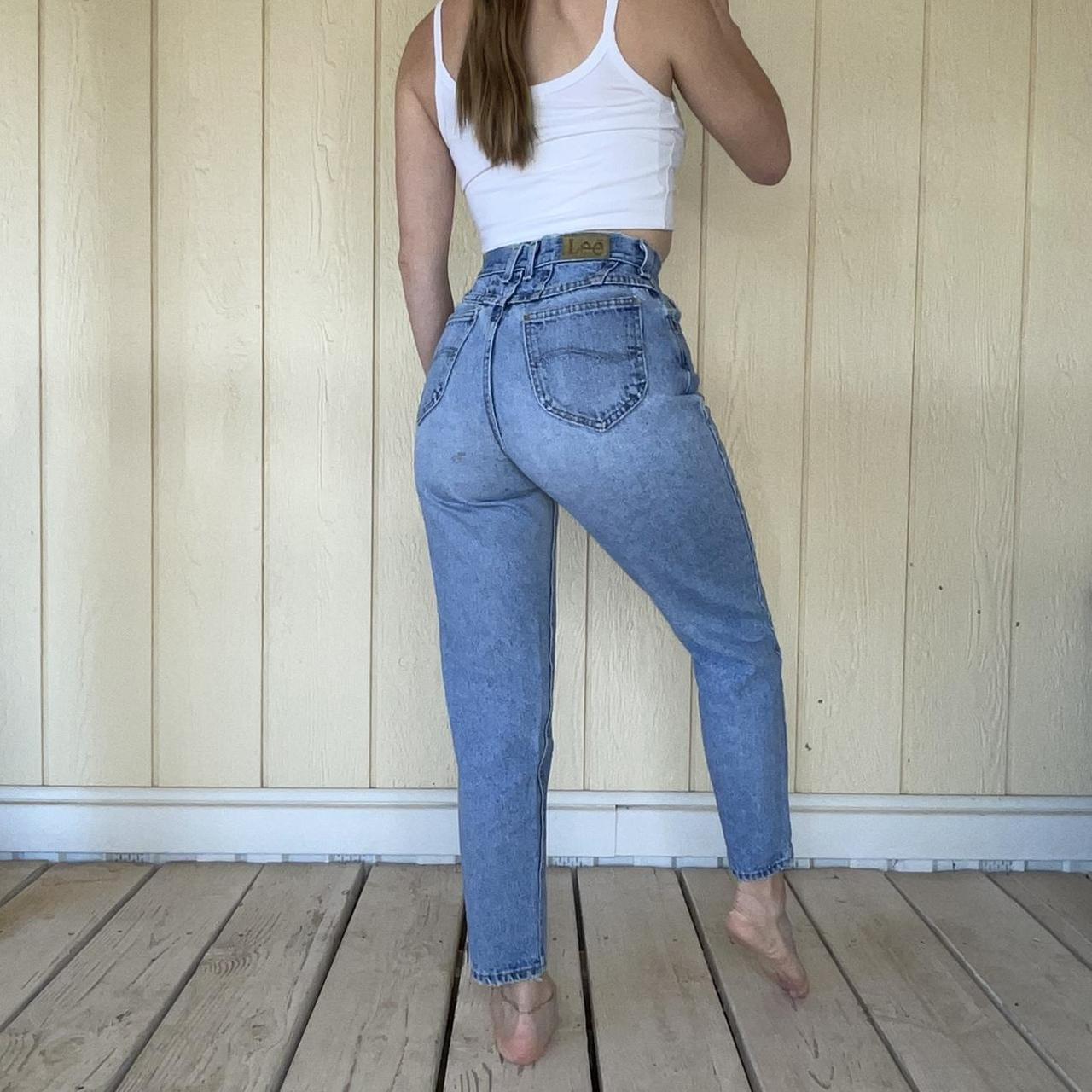 Vintage Lee Blue Denim Jeans, High Waisted , Size