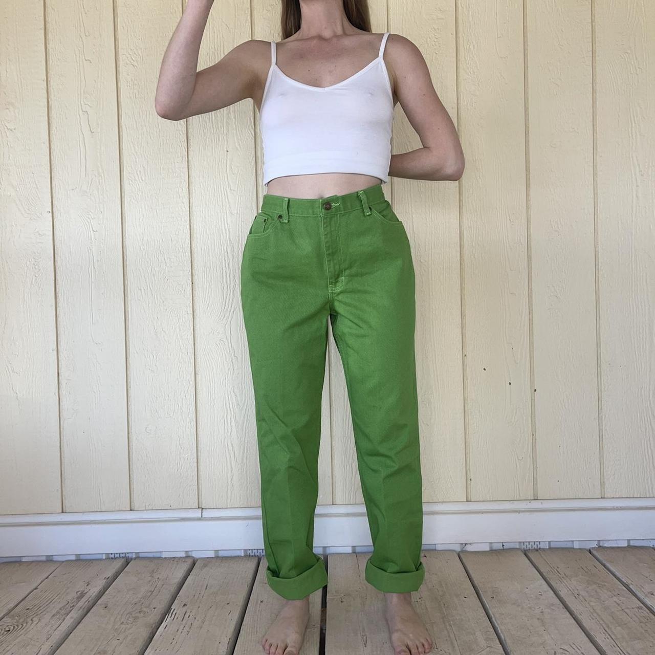 Neon sales green jeans