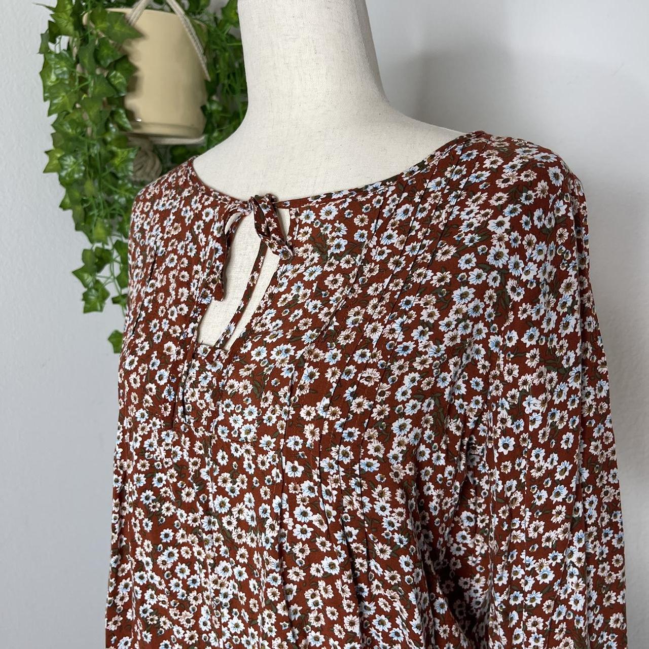 Suzanne Betro Floral Blouse Size Large Reminds Me Depop