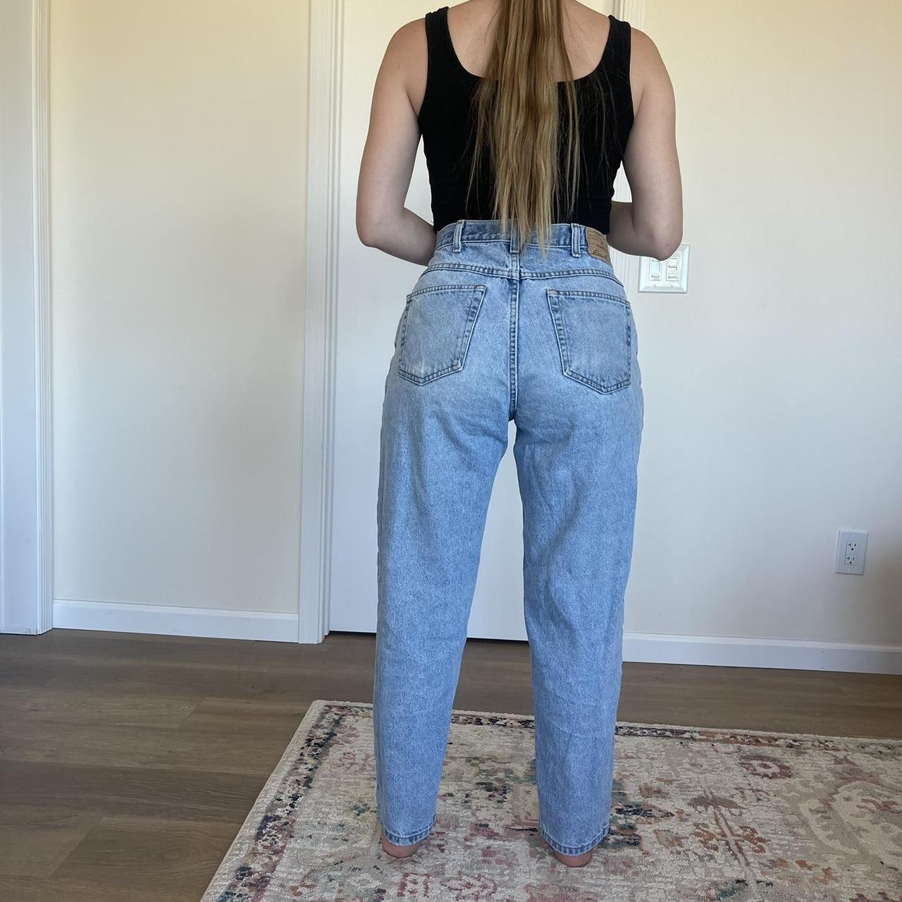 Vintage Eddie Bauer Blue Denim Jeans High | Depop