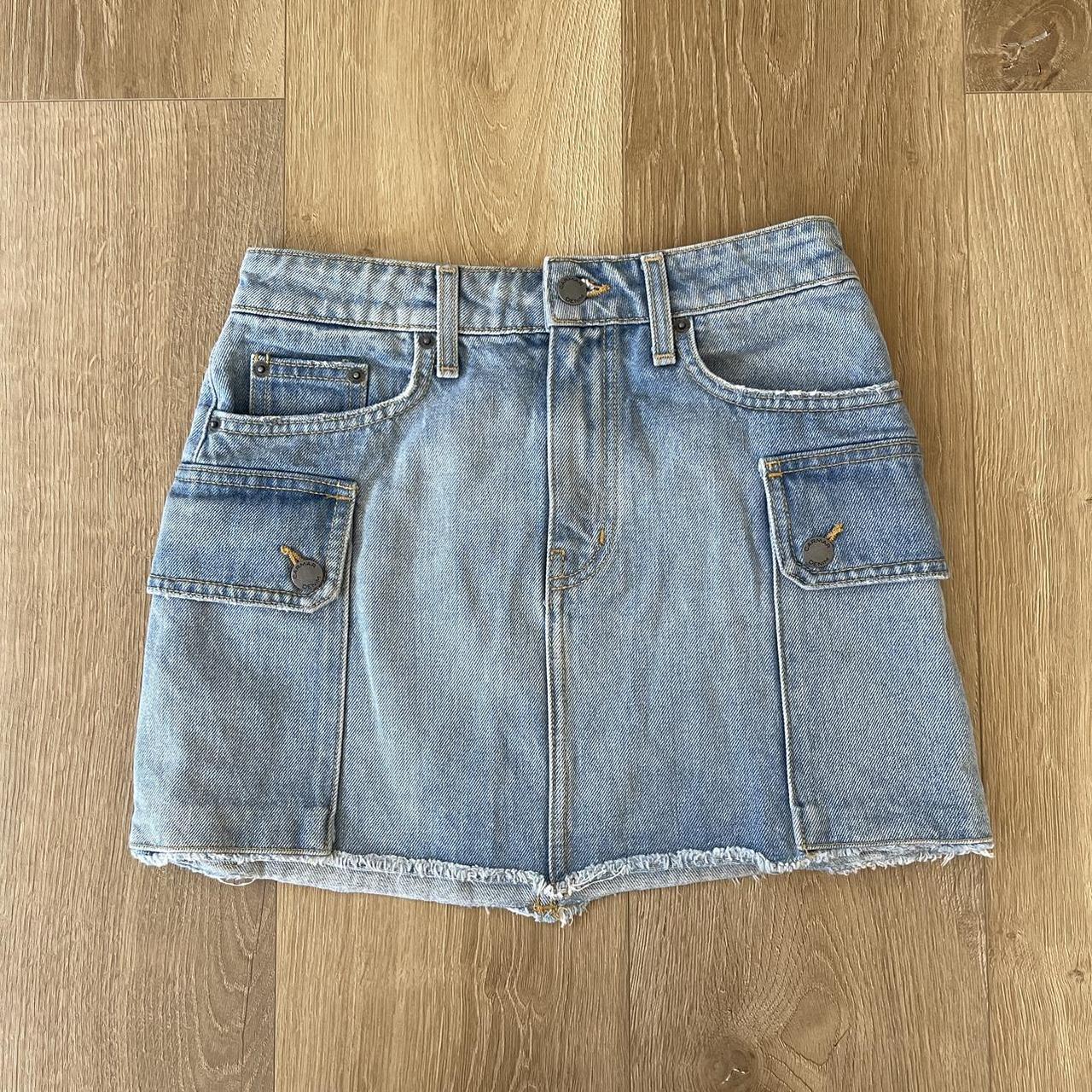 Y2K Carmar Denim Mini Skirt, Size 27, Made in LA,