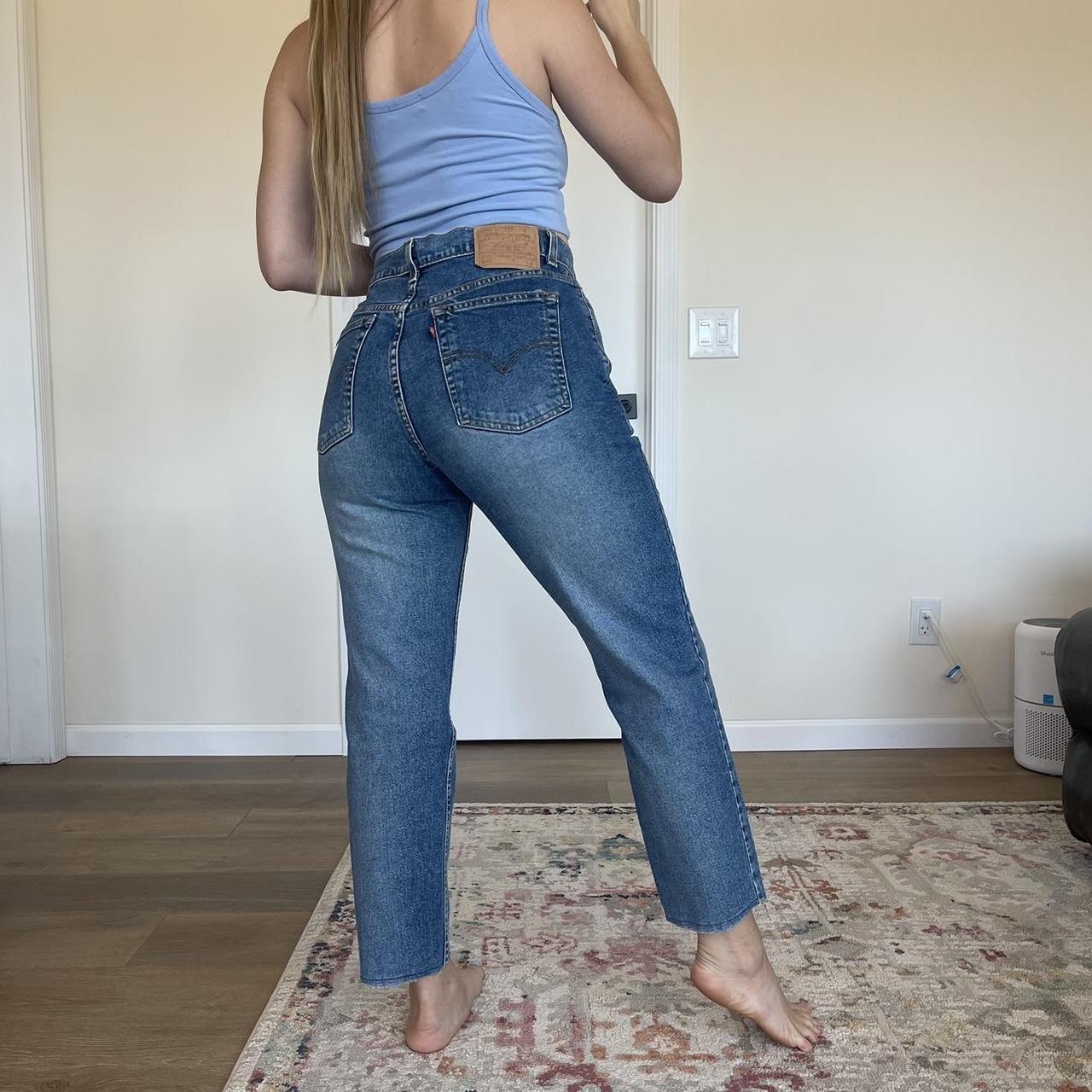 Vintage 1997 10950 Black Denim Levi's Jeans High | Depop