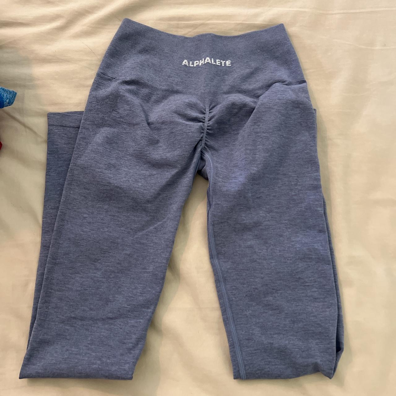 Alphalete leggings in French Blue size Small. I... Depop