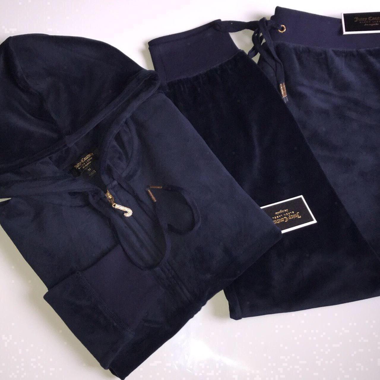 Juicy couture tracksuit cuffed navy in super soft Depop