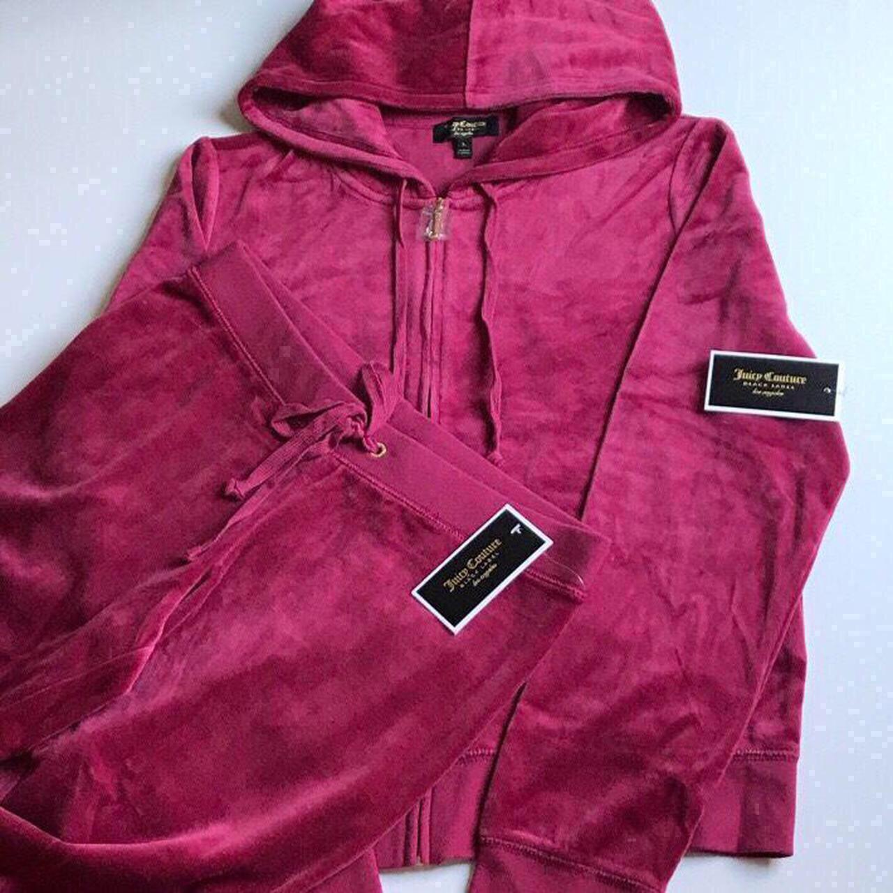 Juicy couture Dark red burgundy tracksuit The pants... - Depop