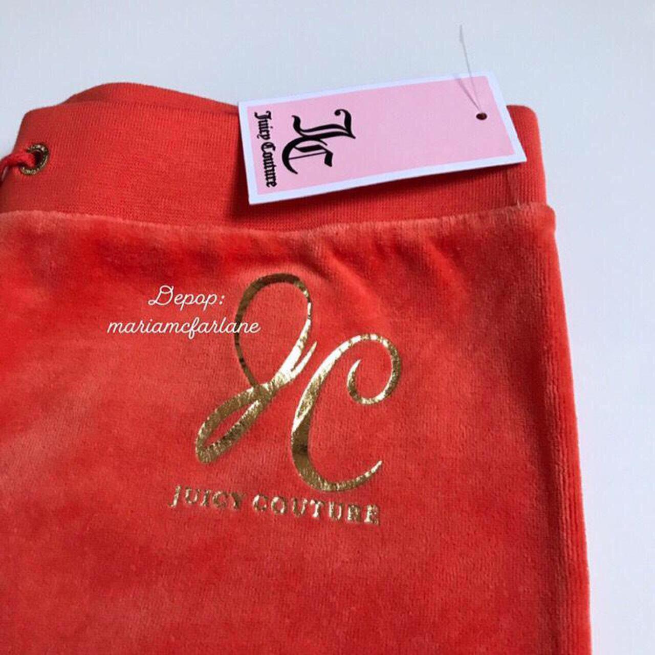 Juicy couture bright orange tracksuit cuffed pants... Depop