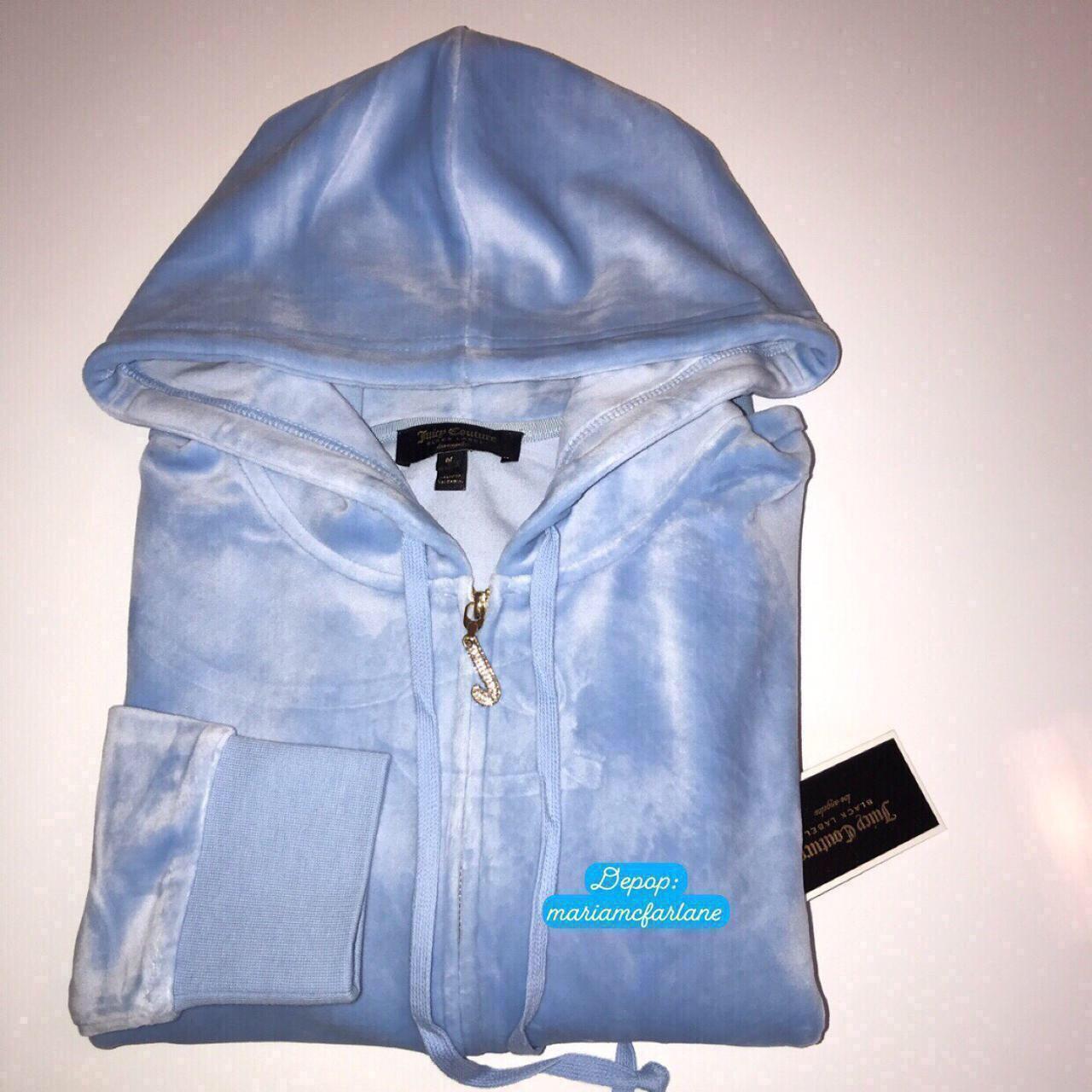 Juicy Couture Tracksuit Top Baby Blue In Super Soft Depop