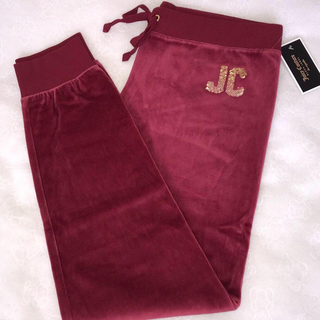 Juicy Couture Tracksuit Burgundy Cuffed In Soft Depop